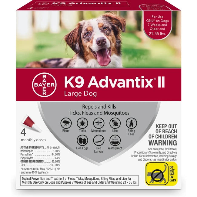 ADVANTIX II K9 21-55 LB 4PK