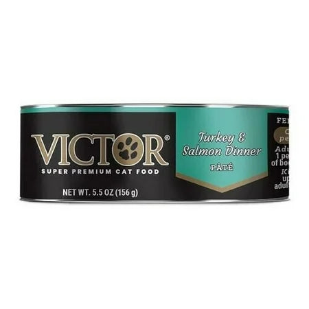 Victor Super Premium Cat Food Turkey and Salmon Dinner 5.5OZ