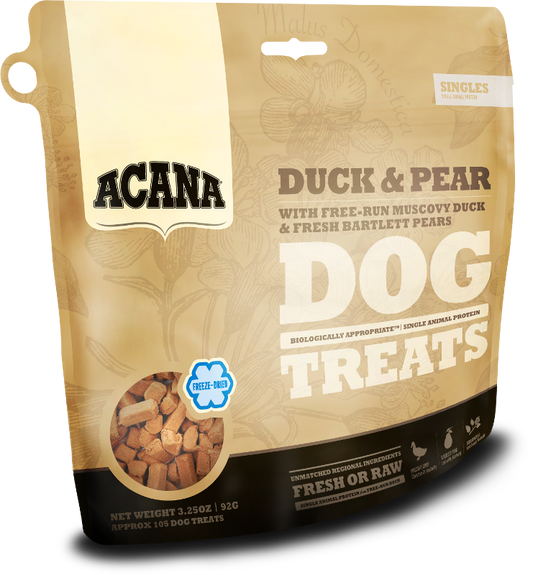 ACANA SNGLS TRT DUCK/PEAR 3.25