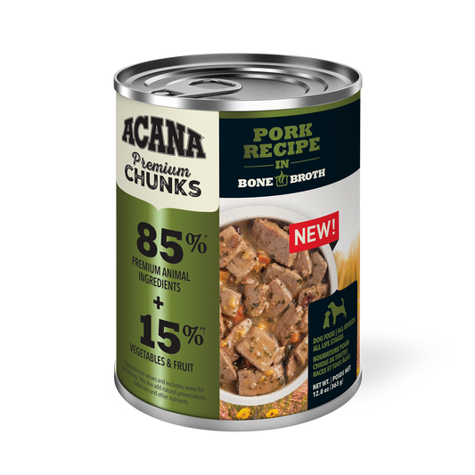 ACANA DOG PORK IN BONE12.8OZ
