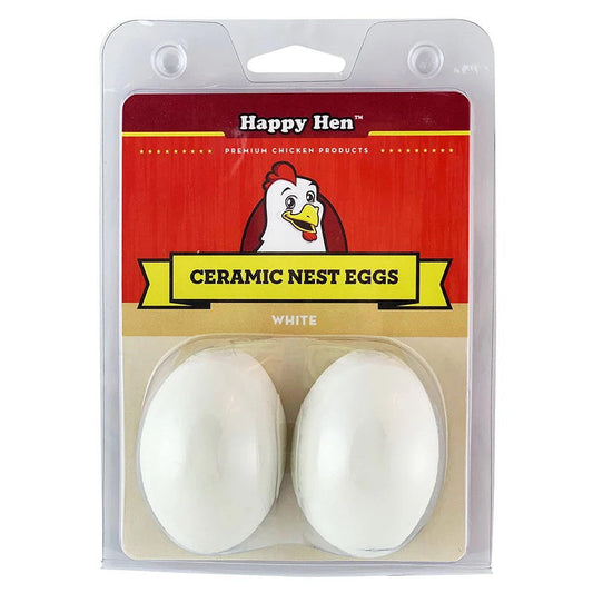 CERAMIC NEST EGGS 2PK WHITE
