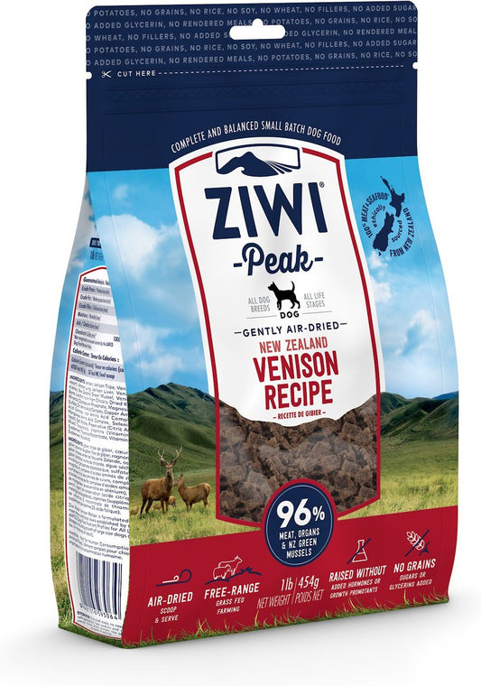 ZIWIPEAK DOG VENISON  16OZ