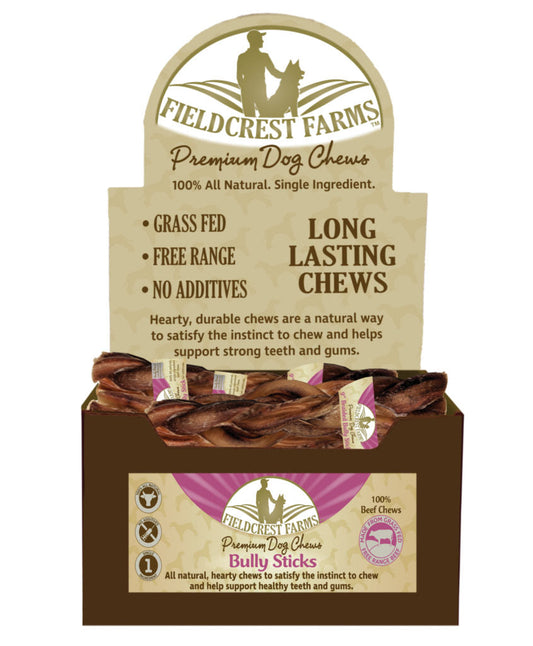 Braided Bully Sticks 9 in