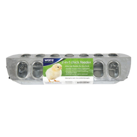 CHICK FEEDER SLIDE TOP 12" 120