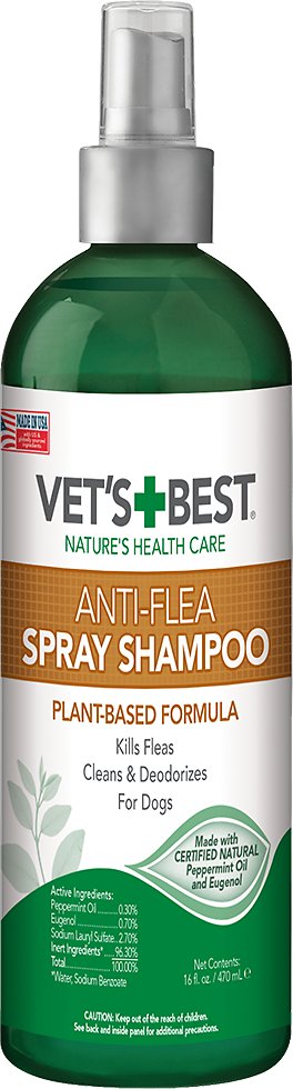VET SHMP NAT ANTI-FLEA 16OZ