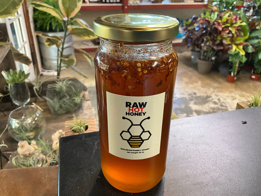 Boujikian Apiary Raw Local Honey- HOT 16oz