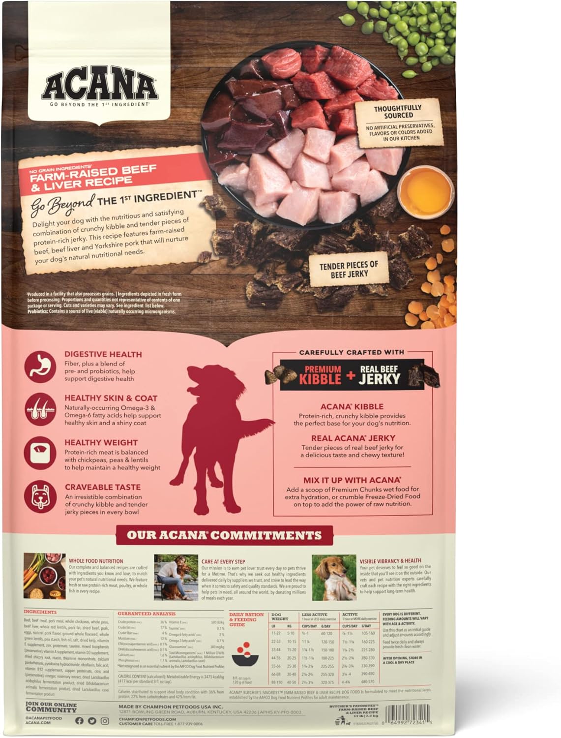 Acana Buchers Beef 17lb
