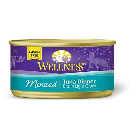 Wellness Complete Health Grain Free Minced Tuna Dinner Wet Cat Food, 5.5 oz