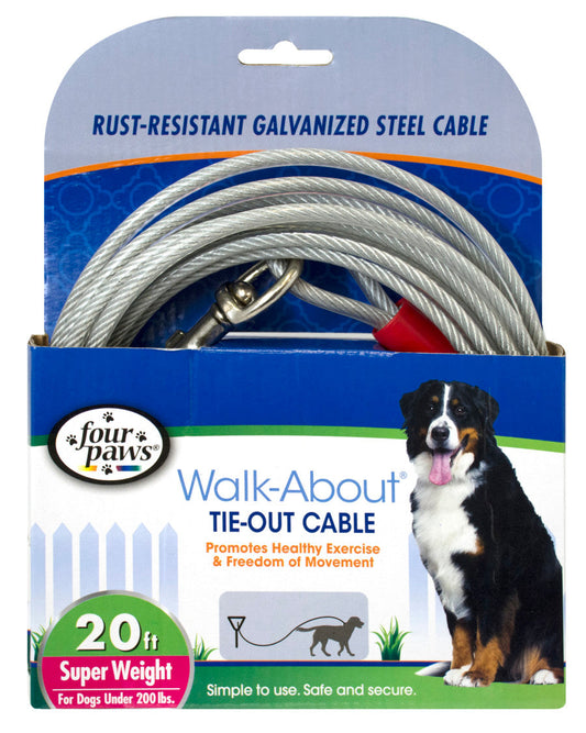 CABLE TIE OUT SUPER 20FT