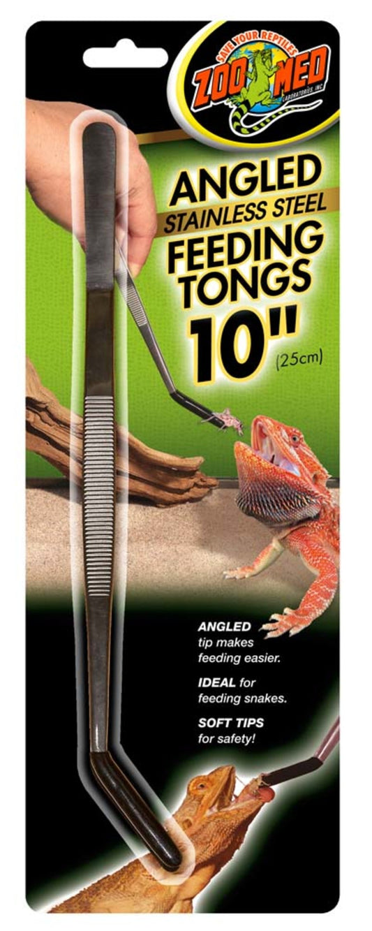 ZML FEEDING TONGS SS ANGLED