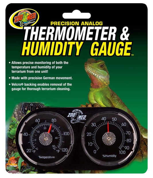 ZOO MED THERMOMETER HUMIDITY
