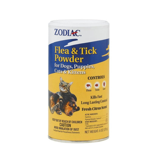 ZODIAC F/T DOG/CAT POWDER 6OZ