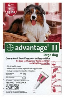 ADVANTAGE II DOG 21-55 LB