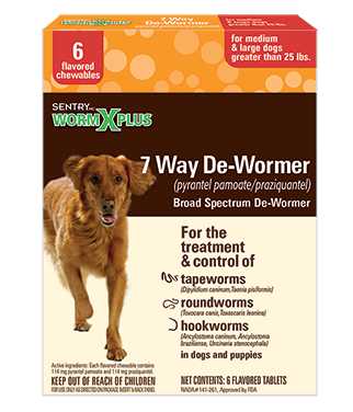 WORM-X PLUS 7 DEWORMER DOG LG