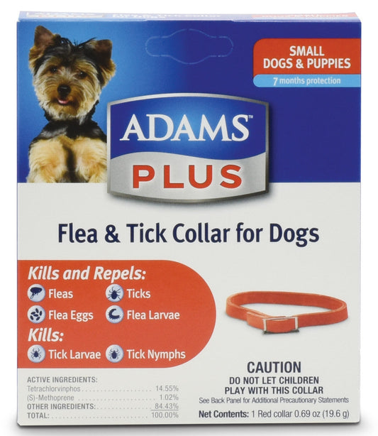 ADAMS PLUS COLLAR DOG SML