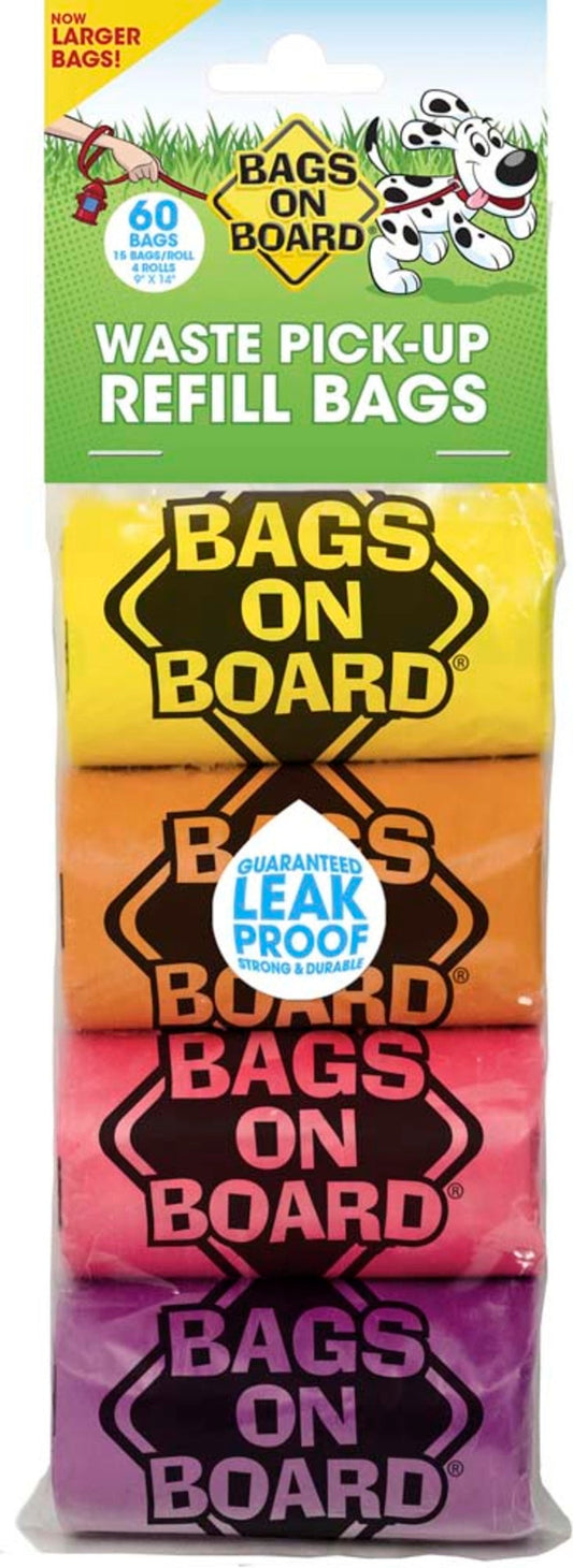 BAGS ON BOARD RAINBOW 4PK